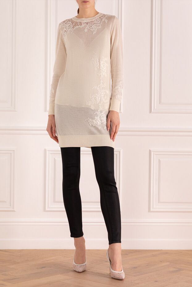 Ermanno Scervino woman white woolen dress for women buy with prices and photos 133784 - photo 2