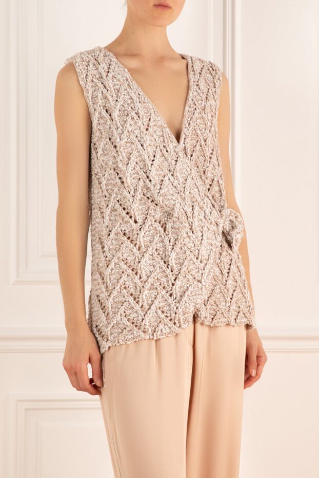 Ermanno Scervino women's beige polyamide top 133803 - photo 3