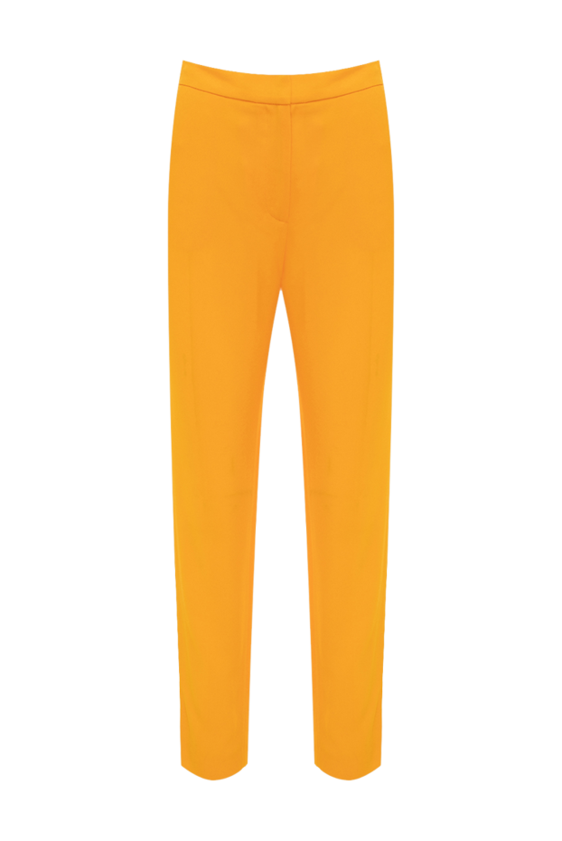 MSGM woman orange acetate and viscose trousers for women buy with prices and photos 133972 - photo 1