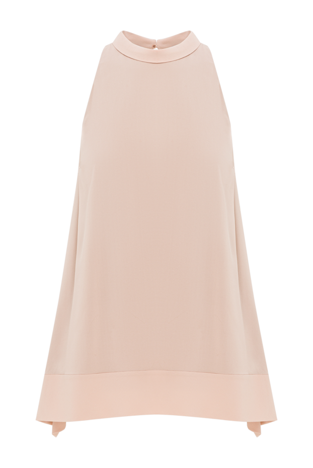 Top made of pink silk for women - photo 1