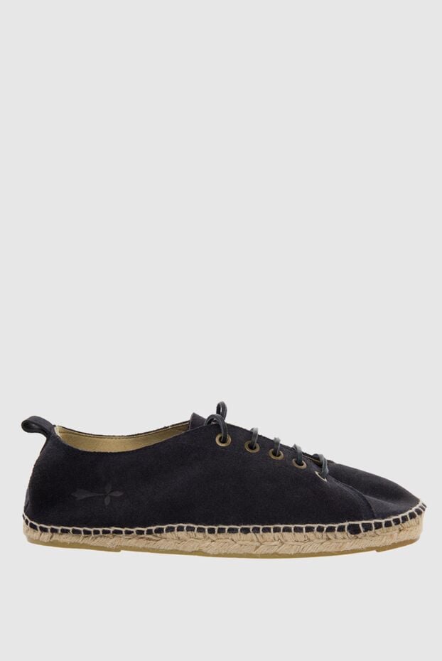 Manebi dark blue suede espadrilles with laces for men 134952 - photo 1