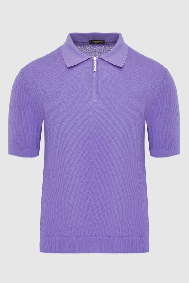 Cesare di Napoli man cotton polo purple for men buy with prices and photos 134981 - photo 1