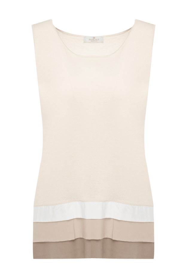 Panicale woman women's beige cotton top buy with prices and photos 134995 - photo 1