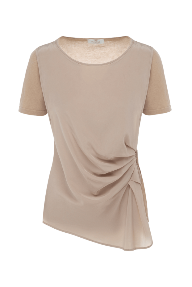 Panicale woman beige cotton and silk blouse for women buy with prices and photos 135000 - photo 1