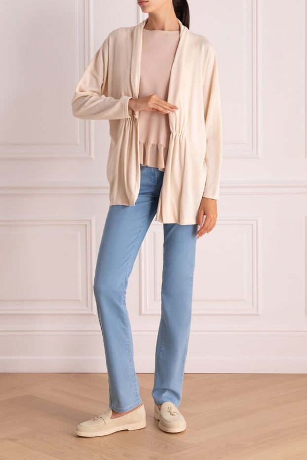Panicale woman beige cotton cardigan for women buy with prices and photos 135014 - photo 2