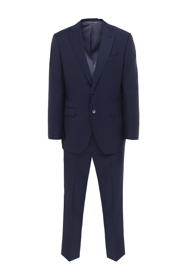 Ravazzolo blue suit made of fine wool and silk in business style 135244 - photo 1