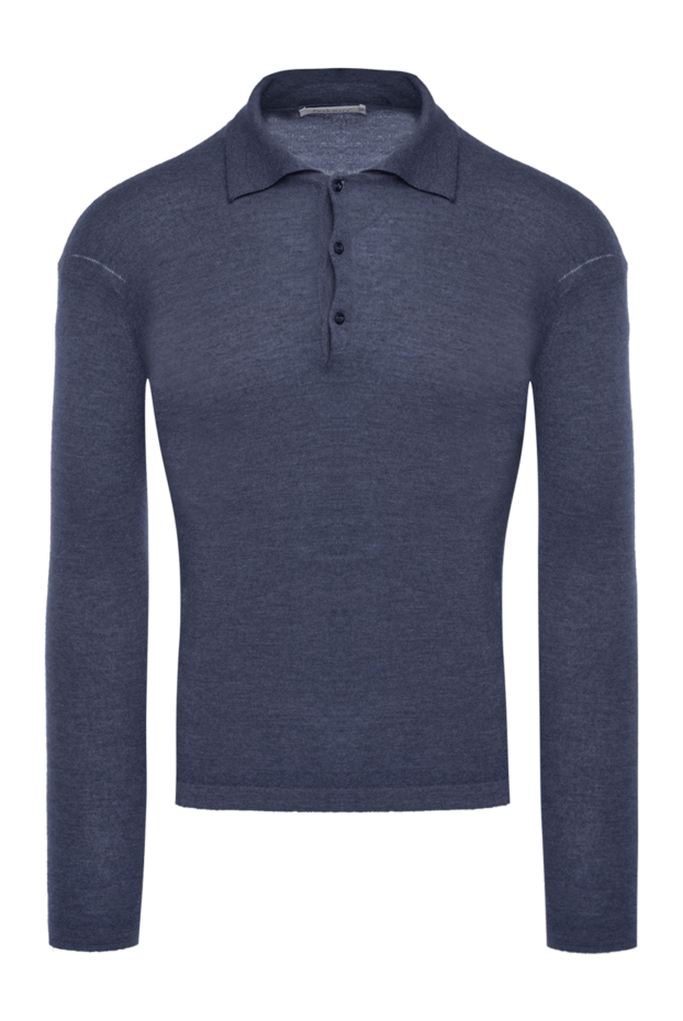 Pashmere man cashmere long sleeve polo blue for men buy with prices and photos 135309 - photo 1