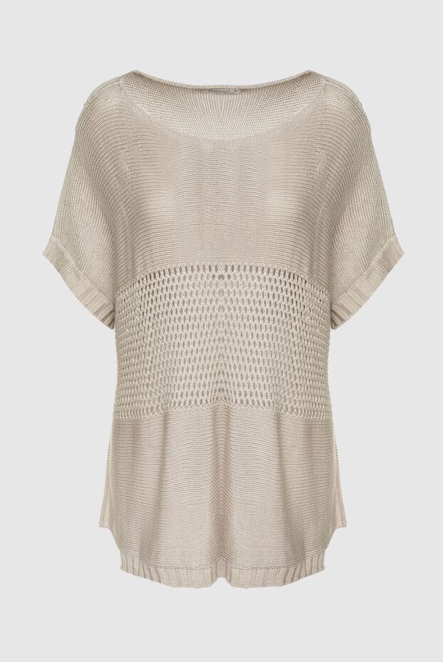 Pashmere woman beige silk jumper for women buy with prices and photos 135387 - photo 1