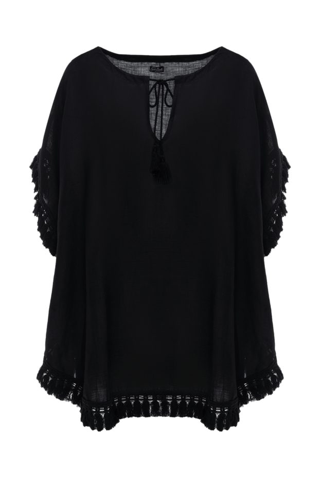 MC2 Saint Barth жіночі блуза з льону чорна жіноча купити фото з цінами 135430 - фото 1