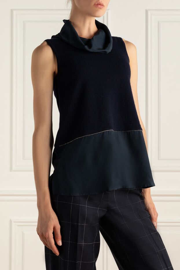 Panicale women's sleeveless blouse blue 135509 - photo 3