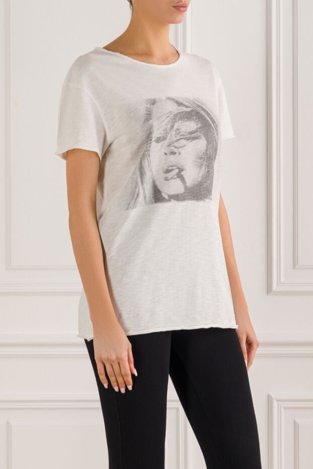 1921 T-Shirt белая хлопковая футболка с принтом мужская 135698 - фото 3