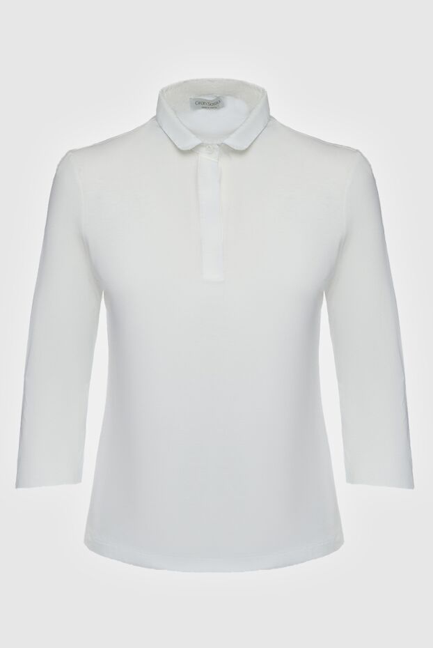 Gran Sasso woman white cotton polo shirt for women buy with prices and photos 135885 - photo 1
