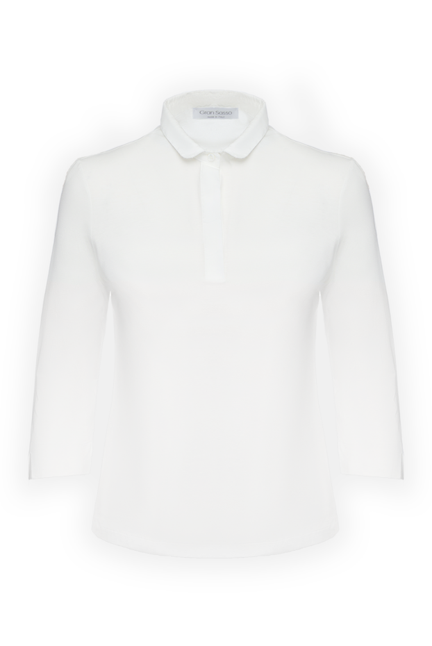 Gran Sasso women's cotton polo white 135885 - photo 1