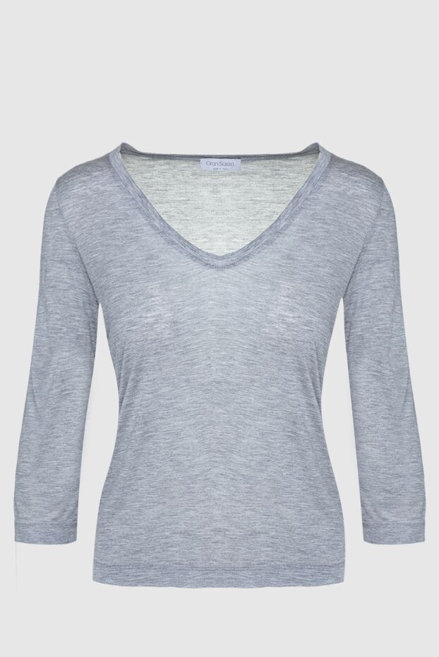 Gran Sasso женские футболка с шелком серая женская купить с ценами и фото 135892 - фото 1