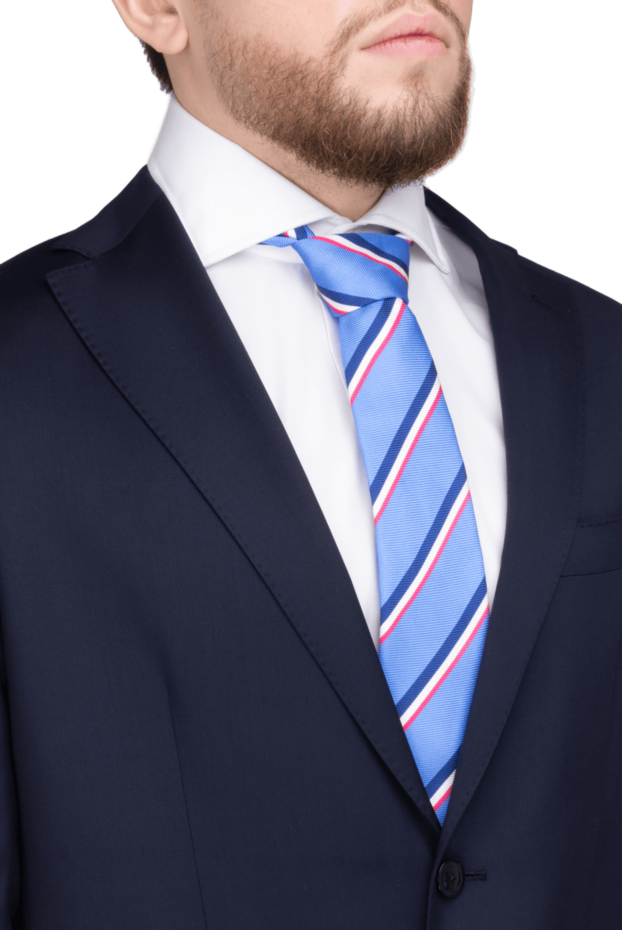 Kiton blue silk tie for men 136769 - photo 2