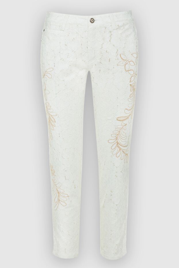 Ermanno Scervino woman white polyamide and viscose trousers for women buy with prices and photos 136930 - photo 1