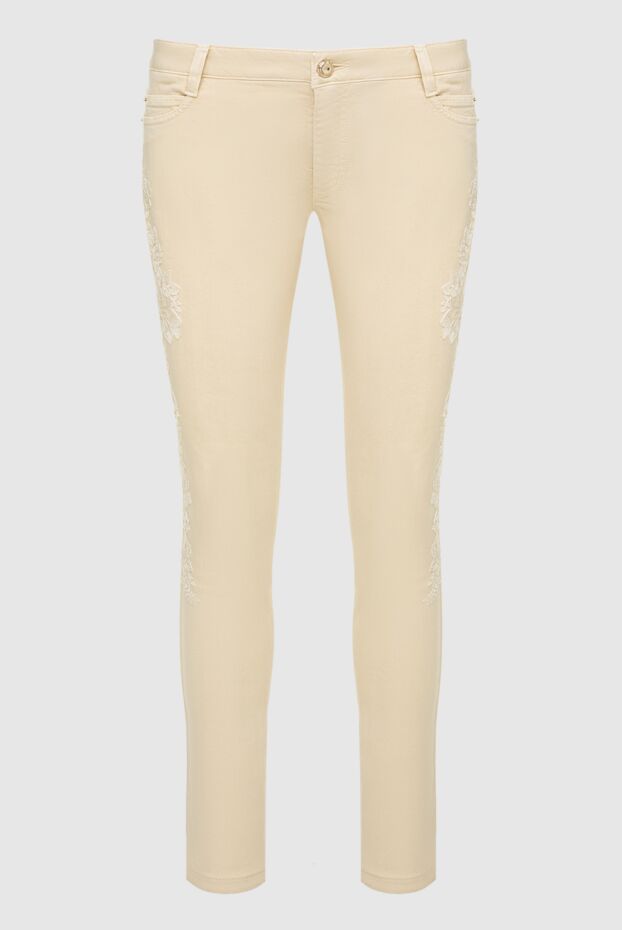 Ermanno Scervino woman beige cotton jeans for women buy with prices and photos 136935 - photo 1