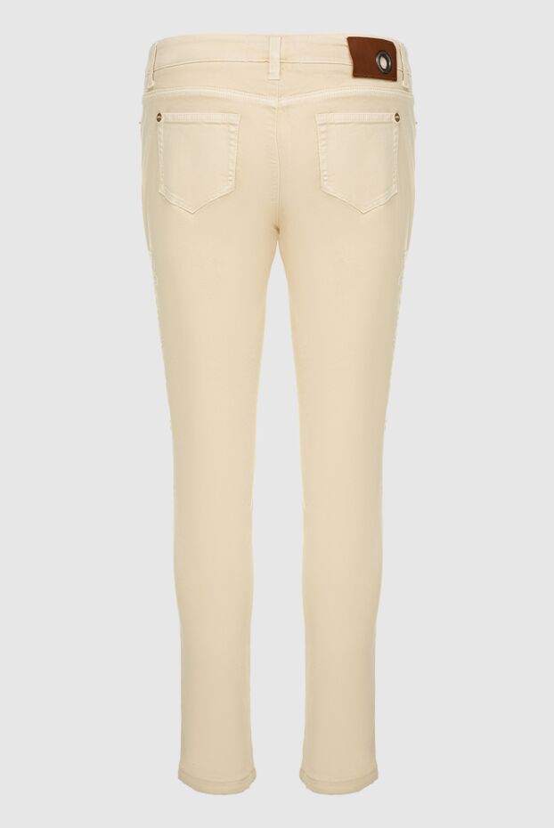 Ermanno Scervino woman beige cotton jeans for women buy with prices and photos 136935 - photo 2