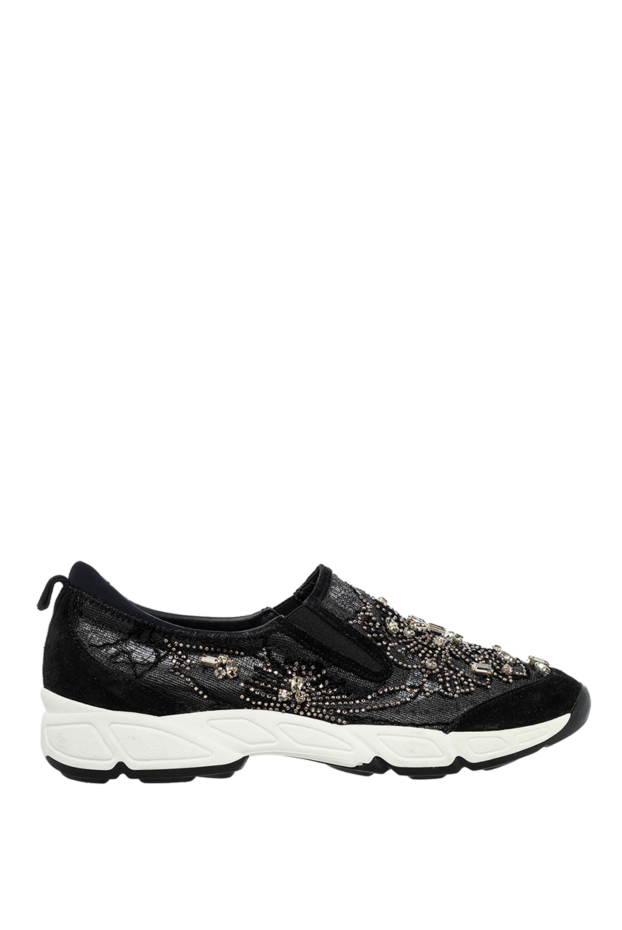 Ermanno Scervino woman black leather sneakers for women buy with prices and photos 136937 - photo 1