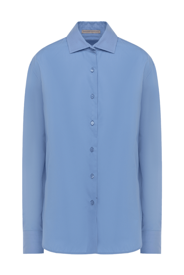 Ermanno Scervino жіночі рубашка з бавовни блакитна жіноча купити фото з цінами 136943 - фото 1