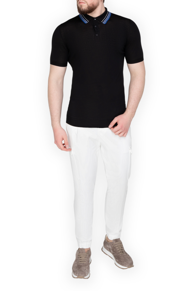 Massimo Sforza men's black polo shirt made of high-quality jersey (markdown) 196491 - photo 2