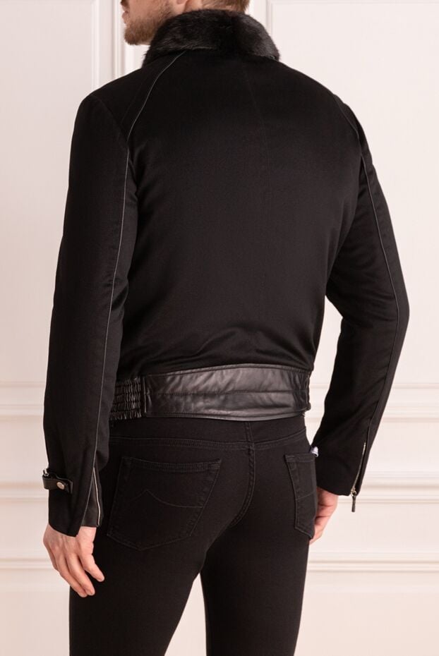 Massimo Sforza black cashmere fur jacket for men 137070 - photo 3