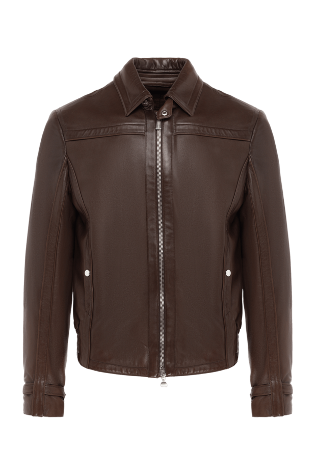 Massimo Sforza man brown leather jacket for men buy with prices and photos 137088 - photo 1