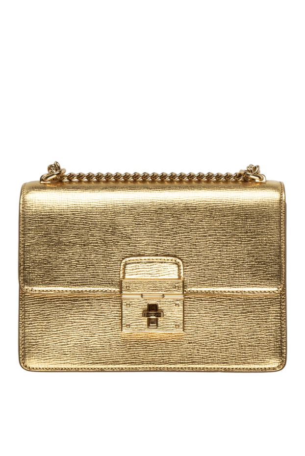 Dolce & Gabbana жіночі сумка зі шкіри золотиста жіноча купити фото з цінами 137253 - фото 1