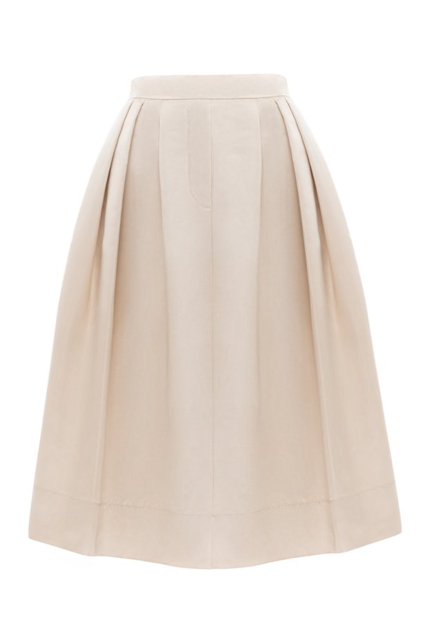 White silk skirt for women - photo 1