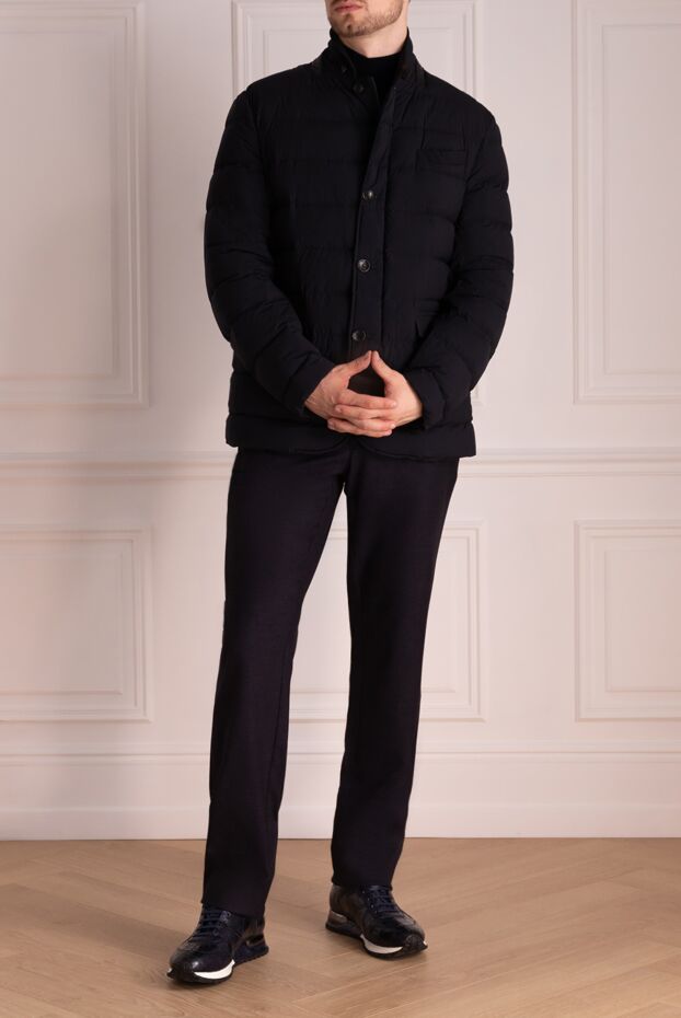 Montecore men's black quilted buttoned jacket with flap pockets 137354 - photo 2