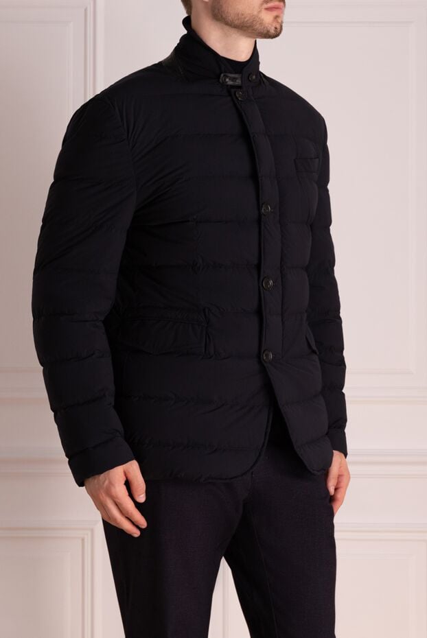 Montecore men's black quilted buttoned jacket with flap pockets 137354 - photo 3