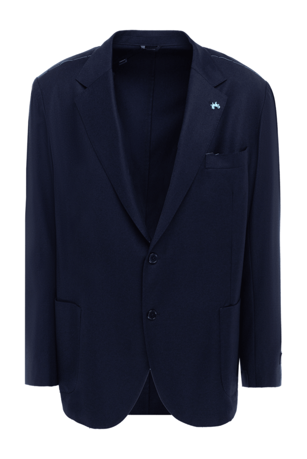 Tombolini men's wool jacket, dark blue, two-button 137430 - photo 1