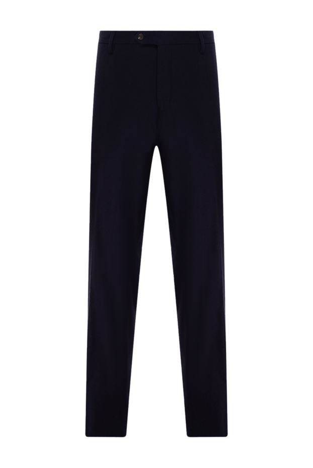 Cesare di Napoli man men's blue wool and cashmere trousers buy with prices and photos 137745 - photo 1