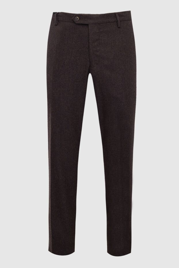 Cesare di Napoli man brown wool and cashmere trousers buy with prices and photos 137747 - photo 1