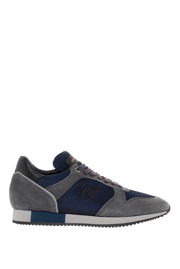 D`Acquasparta man textile and suede sneakers blue for men buy with prices and photos 137835 - photo 1