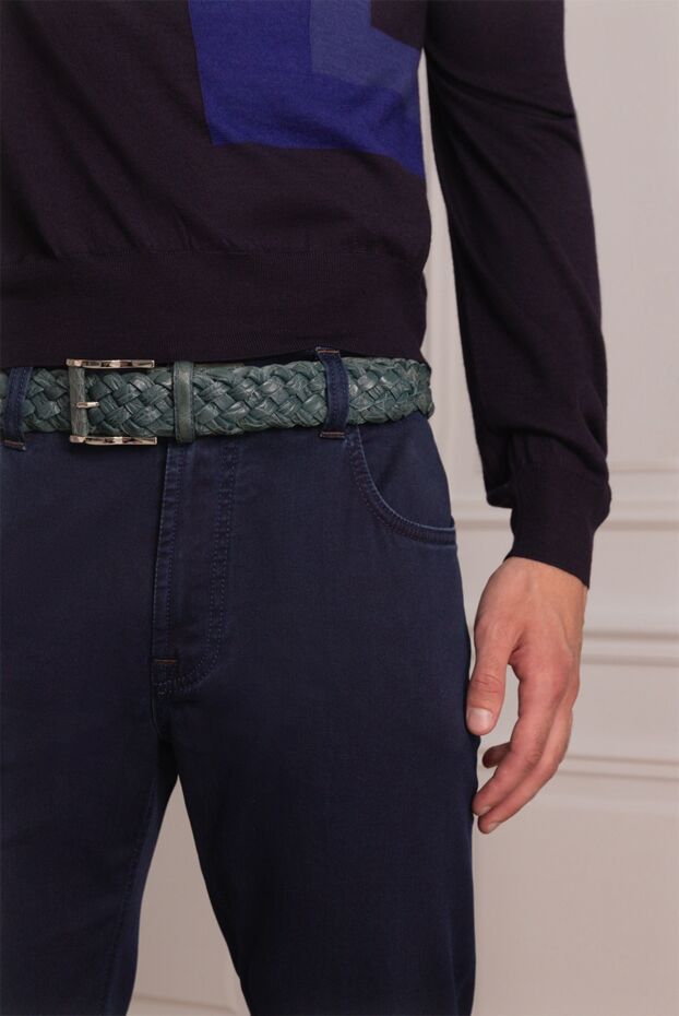 Cesare di Napoli man green alligator belt for men buy with prices and photos 137878 - photo 2