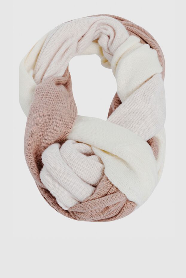 Panicale women's scarf in white and gray colors 138031 - photo 3