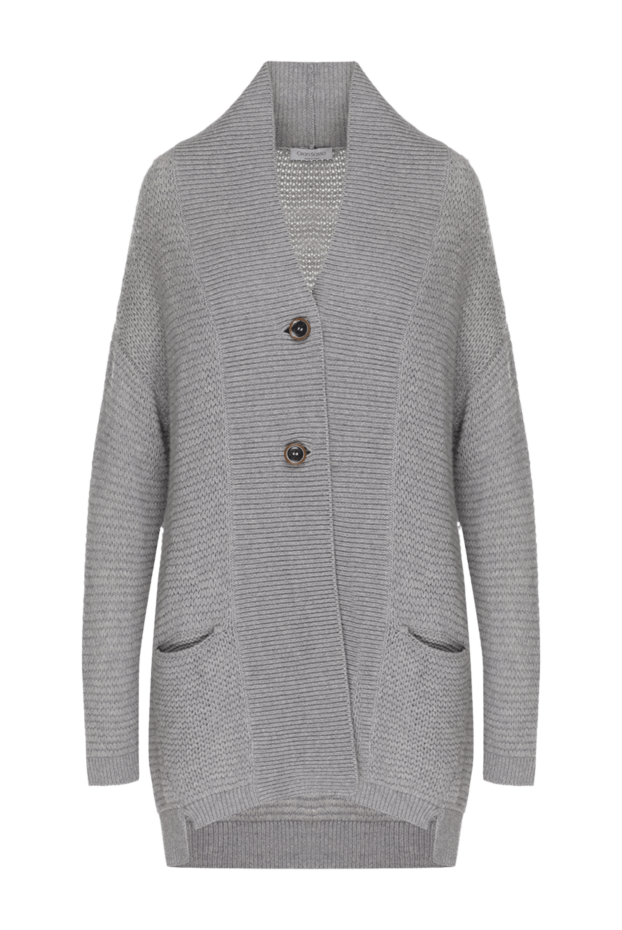 Gran Sasso woman gray woolen cardigan for women buy with prices and photos 138332 - photo 1
