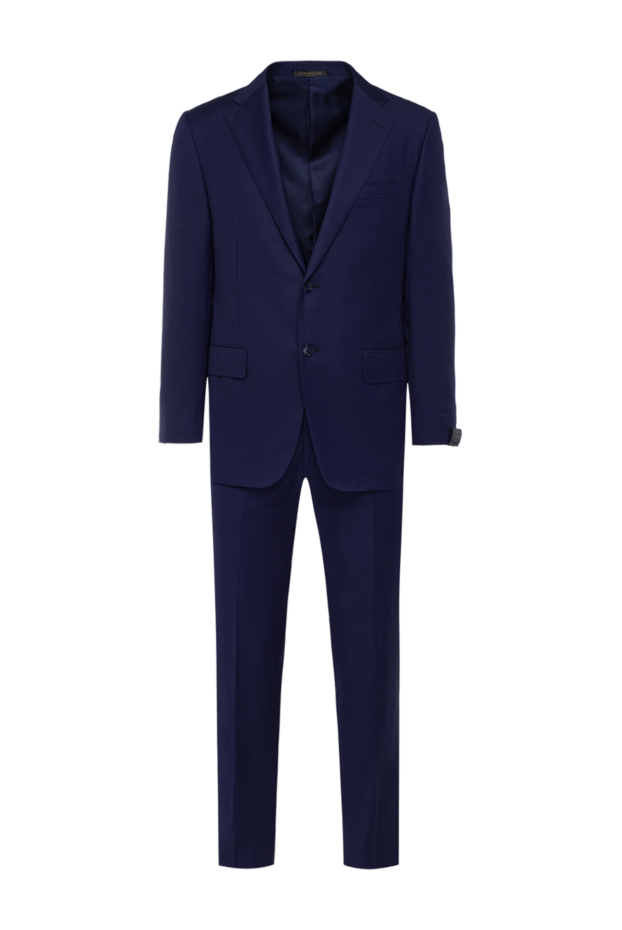 Corneliani mens wool blue classic suit 138410 - photo 1