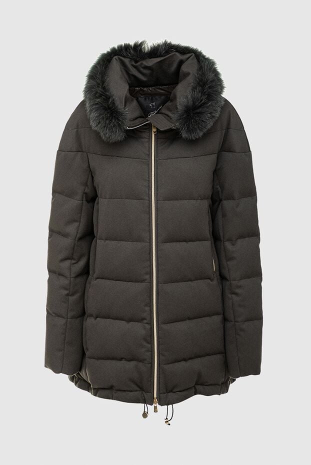 Montecore green wool down jacket for women 138556 - photo 1