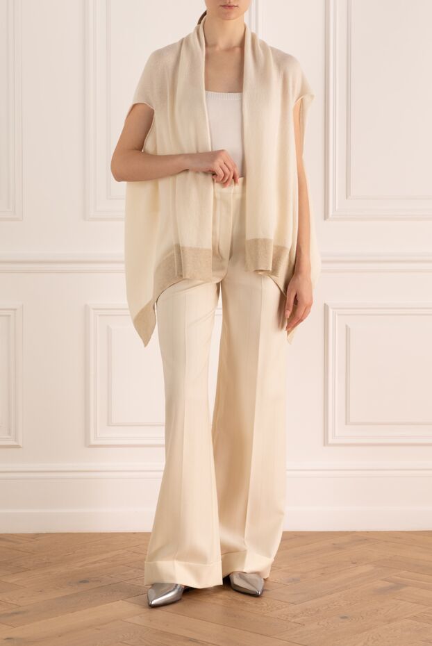 Casheart woman beige cashmere scarf for women buy with prices and photos 138569 - photo 2