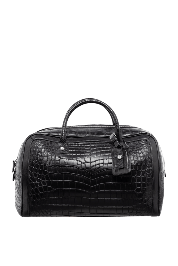 Billionaire alligator leather travel bag black men's 138698 - photo 1