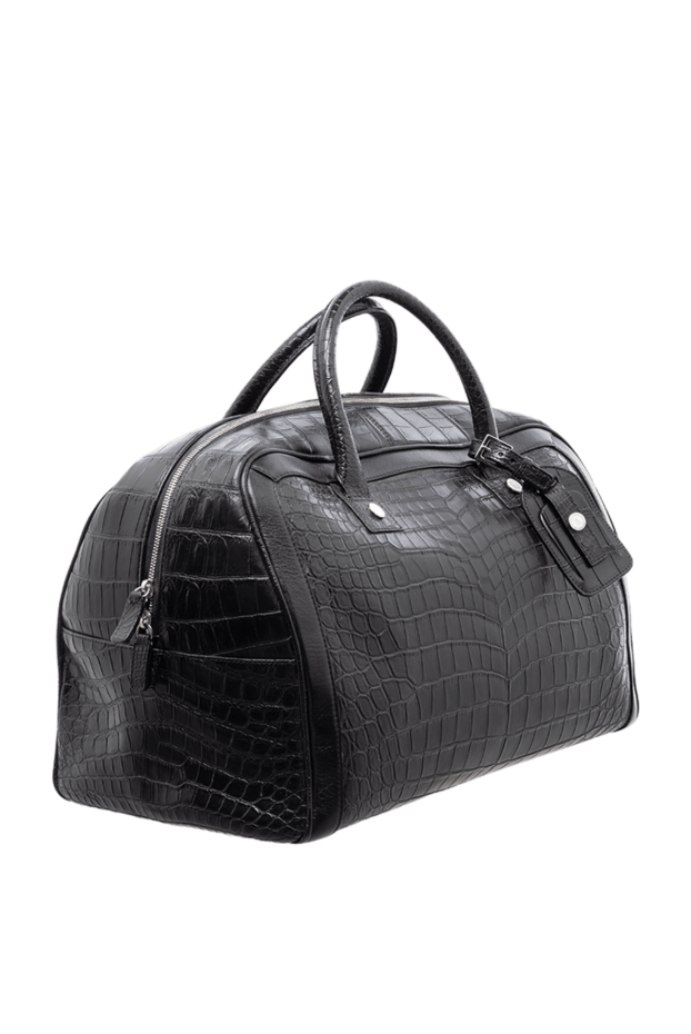 Billionaire alligator leather travel bag black men's 138698 - photo 3