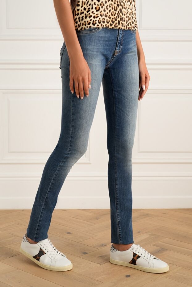 Philipp Plein blue women's jeans with decorative elements 138705 - photo 3