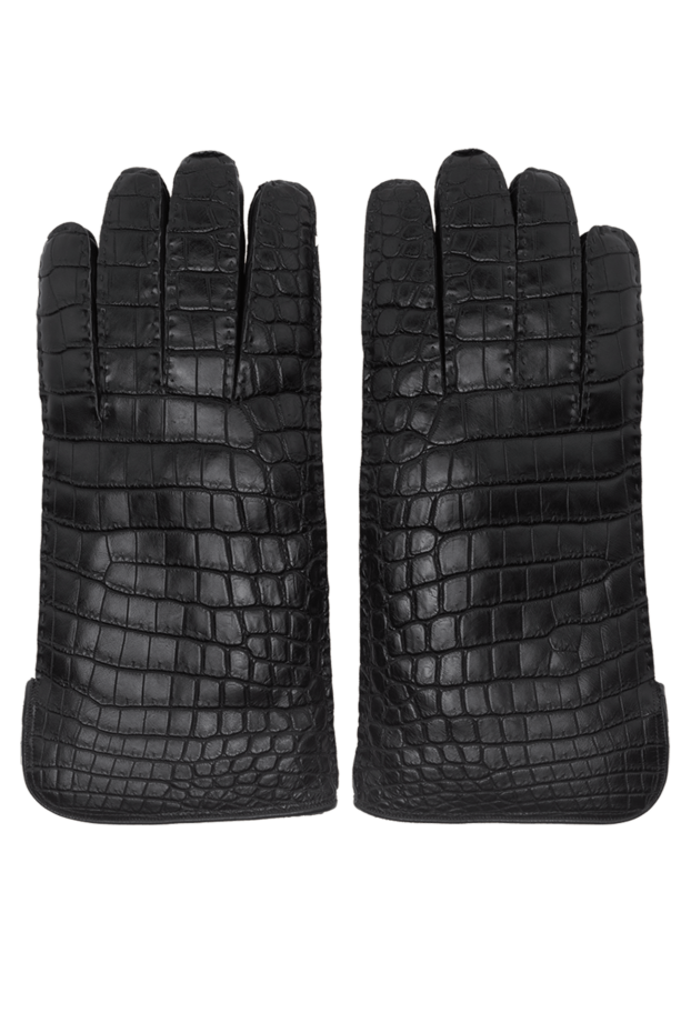 Vaccari man black crocodile leather gloves for men buy with prices and photos 138728 - photo 1