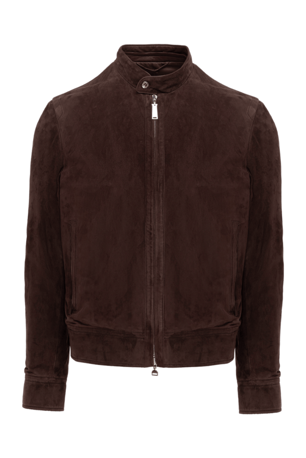Massimo Sforza men's suede jacket brown with zipper 138872 - photo 1