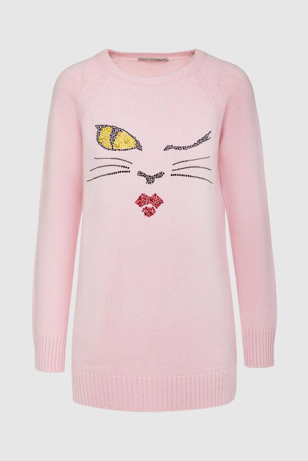 Ermanno Scervino woman pink cashmere jumper for women buy with prices and photos 139157 - photo 1