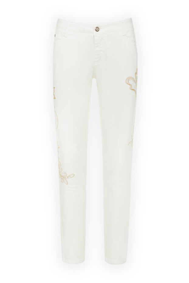 Ermanno Scervino women's white jeans with embroidery 139162 - photo 1