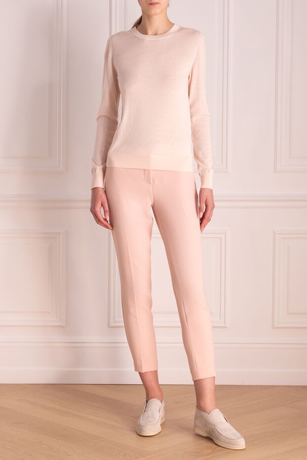 Ermanno Scervino woman pink polyester and acetate trousers for women buy with prices and photos 139171 - photo 2
