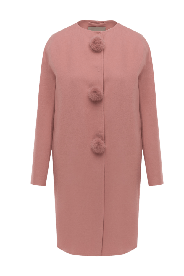 Ermanno Scervino жіночі пальто з вовни рожеве жіноче купити фото з цінами 139175 - фото 1
